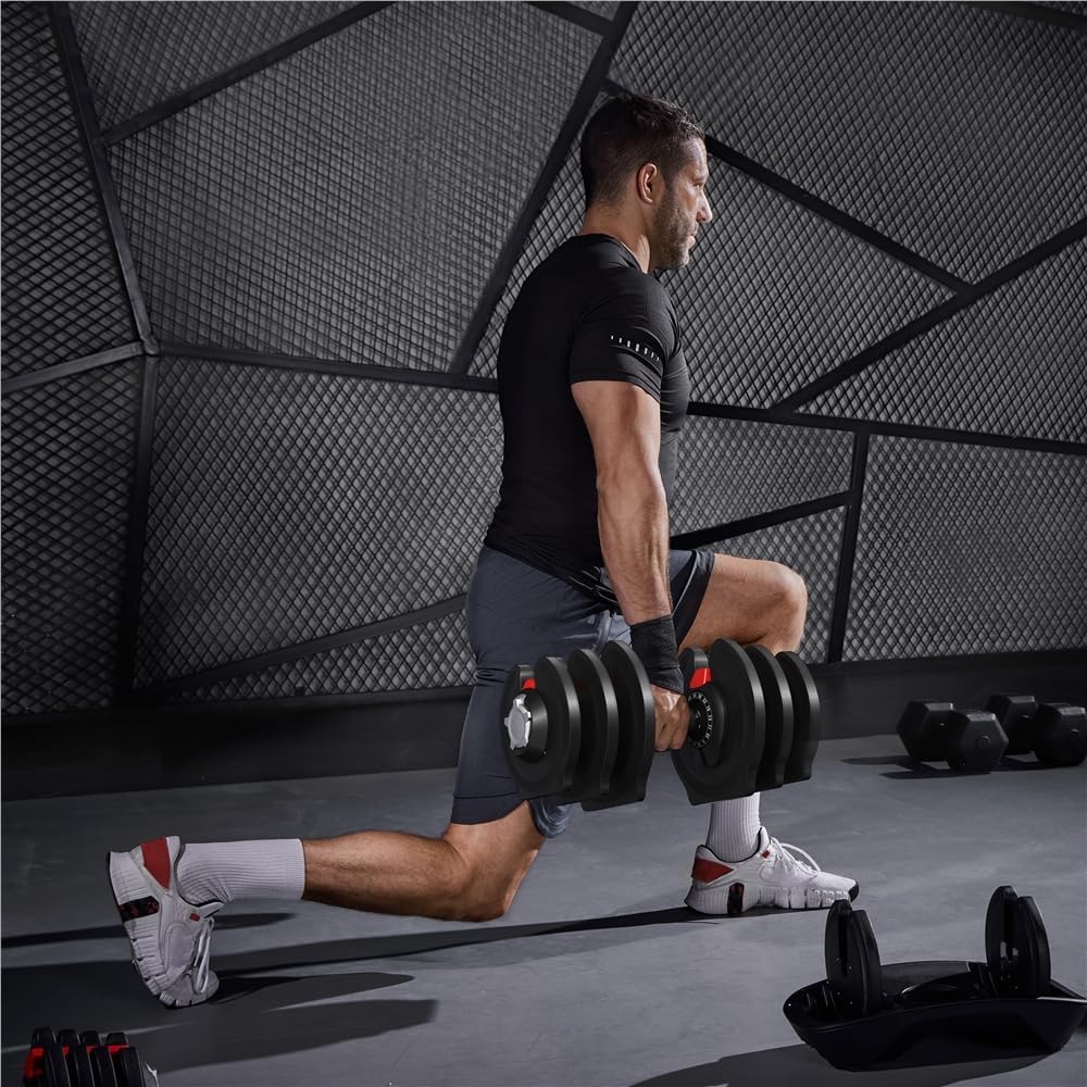 Yaheetech Adjustable Dumbbells Set 28LB/40LB/52.5LB/90LB, Fast Adjust Weight Set Pair - Image 8