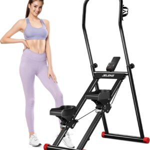Stair Stepper for Home Gym Exercise, Compact Folding Cardio Exercise Climber for Full-Body Workout, Vertical Climber Machine, Extended Step Range