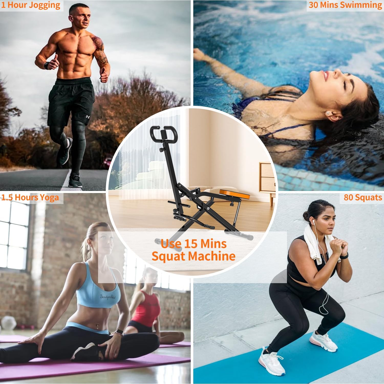 Magnetic Rowing Machine for Home Adjustable 8-Speed Booster Burn Fat & Sculpt Muscles Supports Up to 265 LBS Phone/Tablet-Ready Design - Image 7