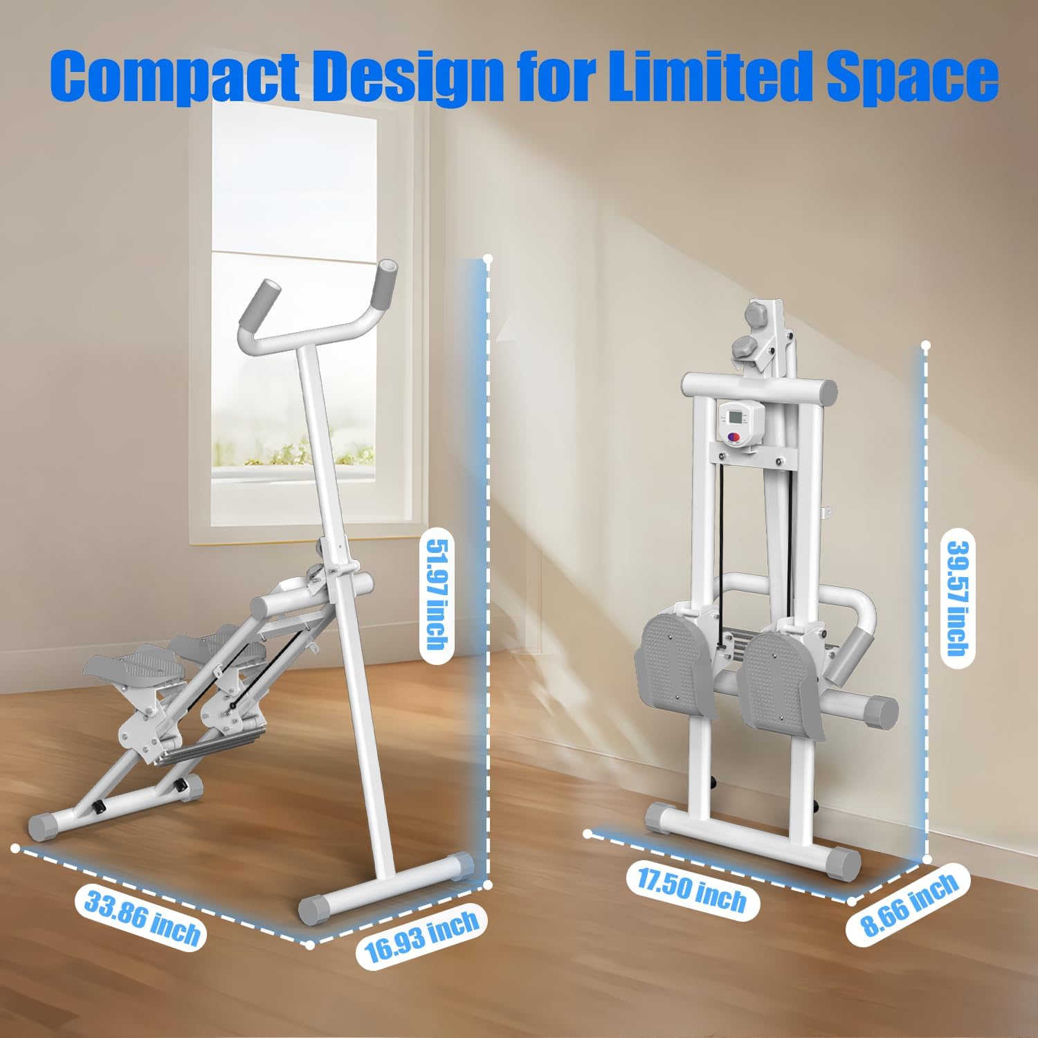 Steppers for Exercise at Home Stair Stepper with Handlebar and Resistance Foldable Stepper Climber Exercise Machine Cardio Exercis - Image 7