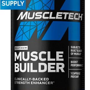 Muscletech Nitric Oxide Supplements for Men & Women, Muscle Builder (30 Capsules) – Nitric Oxide Booster Supplement Supports Muscle Gain & Performance – 400mg Peak ATP for Enhanced Strength