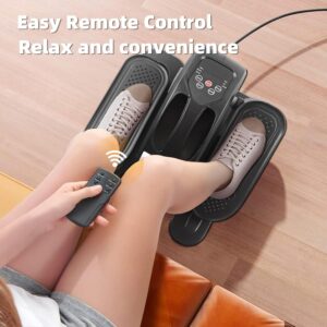 ESL Under Desk Elliptical – Portable Leg Exerciser for Seniors, Compact Seated Elliptical with Remote Control, LCD Display Electric Elliptical Trainers