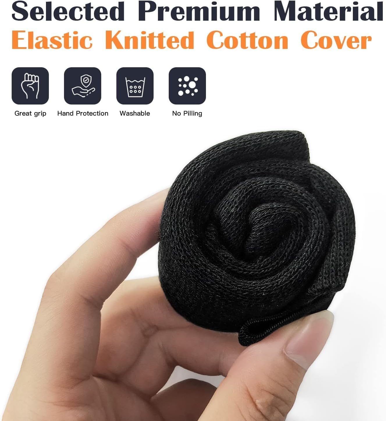 Universal Rower Handle Cover for Indoor Rowing Machines - Socks Over Handle Protect Hands and Absorbs Sweat - Compatible with Concept 2, Hydrow, Nordictrac, Sunny, Indoor Rowers (and MORE) - Image 3