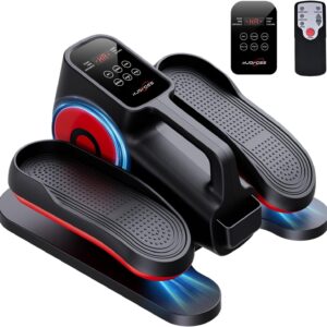 Under Desk Elliptical Machine, Ellipse Leg Exerciser Electric as Seen on TV for Seniors with Remote Control & 10 Adjustable Speeds,Quiet & Portable Mini Seated Pedal Exerciser