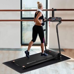 Goplus Thicken Treadmill Mat for Hardwood Floors High Density Waterproof PVC, Floor Protector Pad for Exercise Equipment for Home and Gym Use, Large Size
