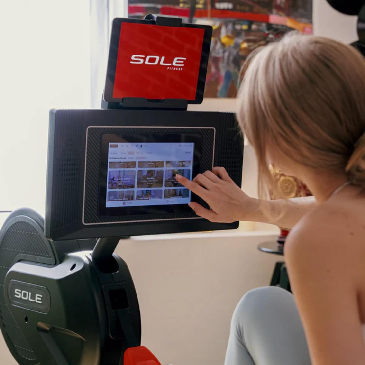 New 2023 Rowing Machine, SR550 Sole Fitness Rower, Foldable Rowing Machines for Home Use, Bluetooth, Touch Screen, Heart Monitoring, Air & Magnetic Resistance Row Machine, Rowers for at Home Exercise - Image 5