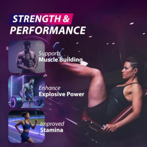 Creatine Monohydrate Gummies Complex 8500 MG for Men & Women, Creatine Monohydrate Supplement for Muscle Growth, Strength & Energy Support, Pre Workout Gummies 120 Count Blueberry