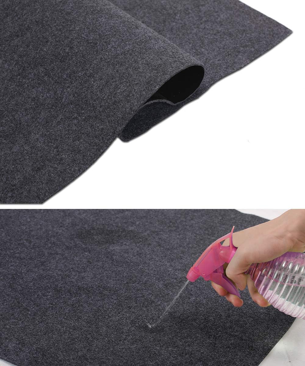 Fitness Equipment Mats, Absorbent/Waterproof – Protects Exercise Equipment and Floor,Protective Flooring Under Elliptical Machine mat, Indoor Treadmill Mat,Washable (24" x 48") - Image 8