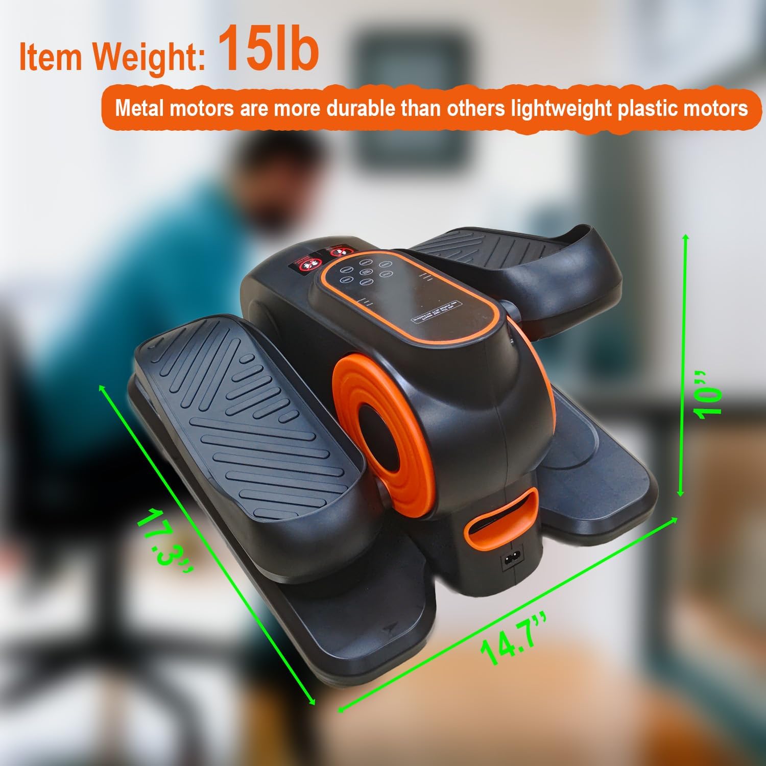 Elliptical Exercise Machine, Under Desk Elliptical Machine, Elliptical Trainer, Leg Joint Exerciser While Sitting for Seniors, Peddler Exerciser for Seniors, A New Easy Way to Do Exercise at Home - Image 3