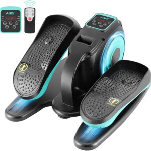 Under Desk Elliptical Machine, Ellipse Leg Exerciser for Seniors Adults, Adjustable Speeds Elliptical Trainer with Remote, Quiet & Portable Mini Seated Pedal Exerciser for Home Office Use