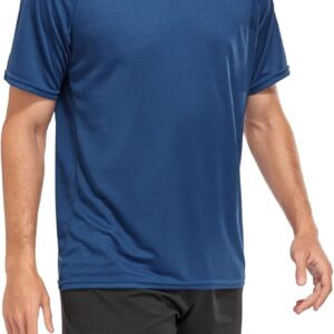 5 Pack Mesh Workout Shirts for Men Dry Fit Gym Shirts Quick Dry Athletic Short Sleeve T-Shirt Moisture Wicking