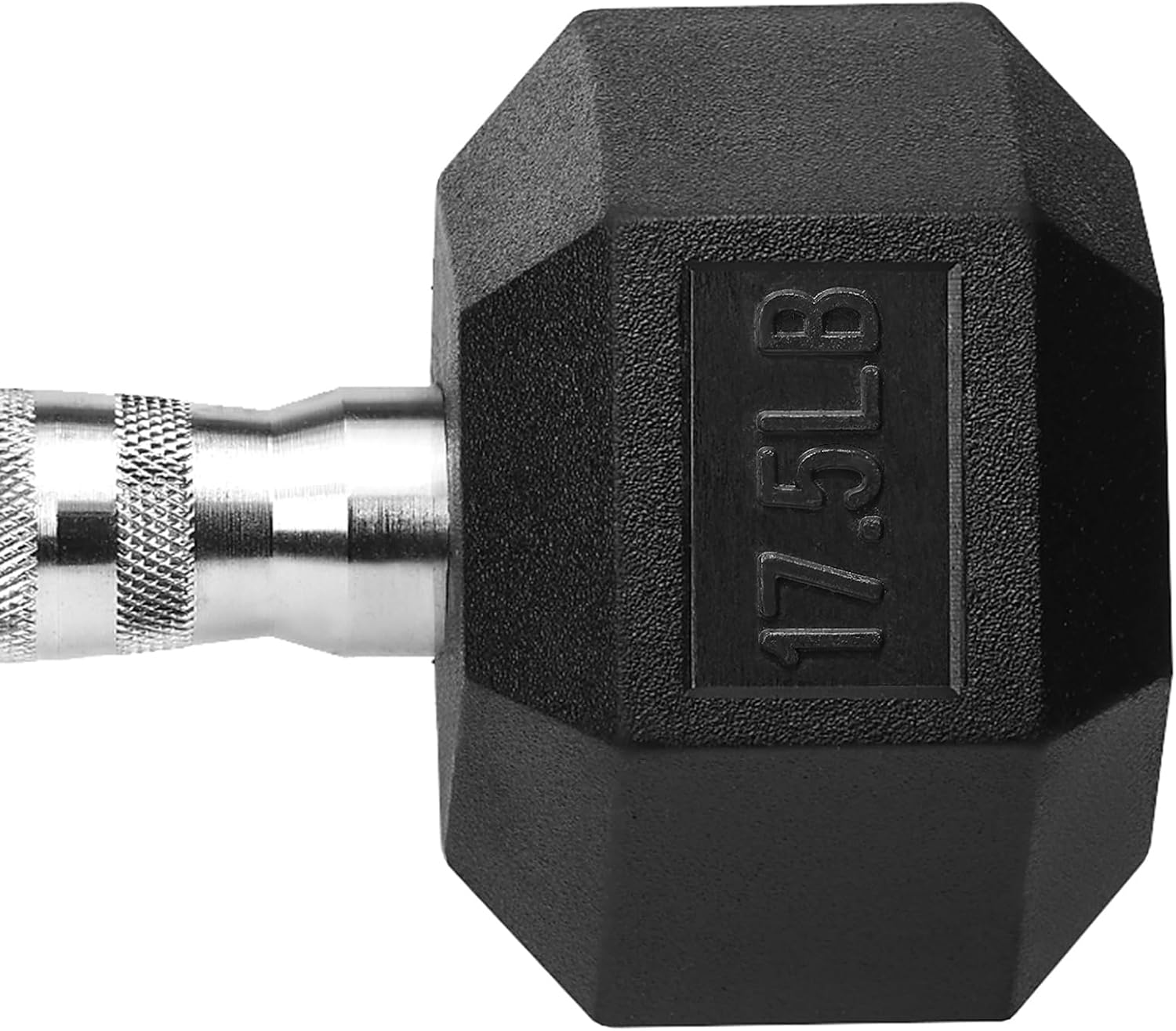 Hex Dumbbells Rubber Coated Cast Iron Hex Black Dumbbell Free Weights for Exercises - Image 3