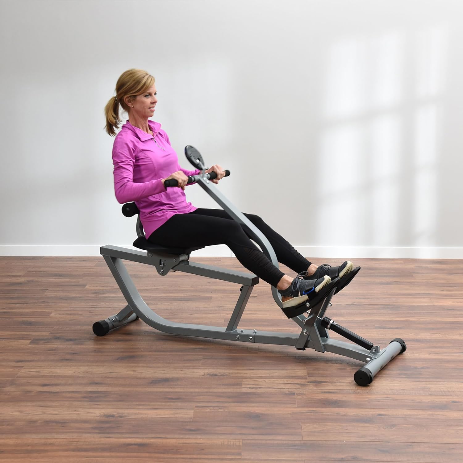Stamina Hydraulic Rower Machine with Smart Workout App - Rowing Machine with Adjustable Resistance for Home Gym Fitness - Image 8
