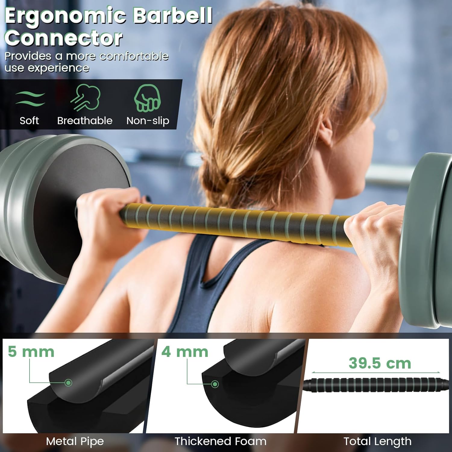 GYMAX Adjustable Dumbbell Set, 4 in 1 Free Weight Set with Connector, 92/47 LBS Used As Dumbbells, Barbells, Kettlebells, Push up Stands, Weight Lifting Training Equipment for Home Gym Workout Exercise - Image 5