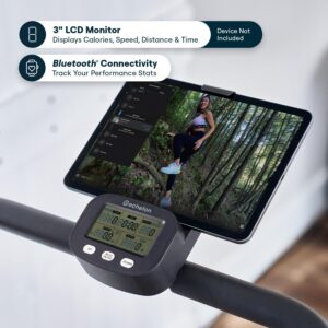Echelon Stair Climber Sport for Low Impact Cardio at Home – Foldable Design, 3 Incline Levels, Adjustable Resistance, 3 inch Display, Bluetooth, 2 Handle Positions (Battery Powered)