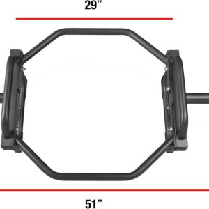 CAP Barbell Olympic Trap Bar and Shrug Bar for Deadlifts
