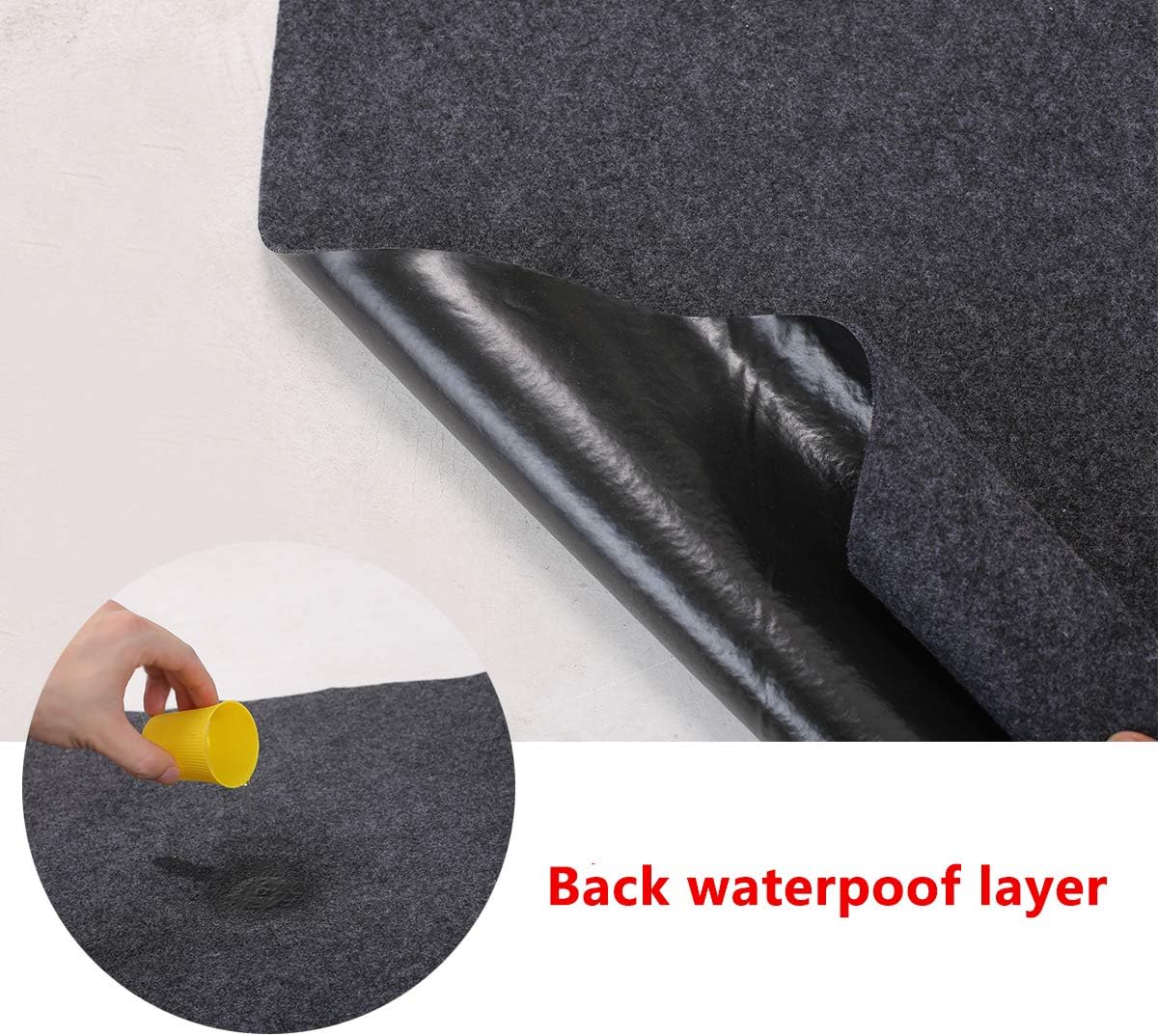 Fitness Equipment Mats, Absorbent/Waterproof – Protects Exercise Equipment and Floor,Protective Flooring Under Elliptical Machine mat, Indoor Treadmill Mat,Washable (24" x 48") - Image 9