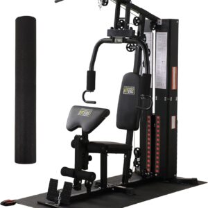 Home Gym, Workout Equipment with Leg Press, Exercise Equipment for Home with Pulley System, Home Gym Equipment for Full Body Strength Training, Preacher Curl and Leg | Multiple Styles