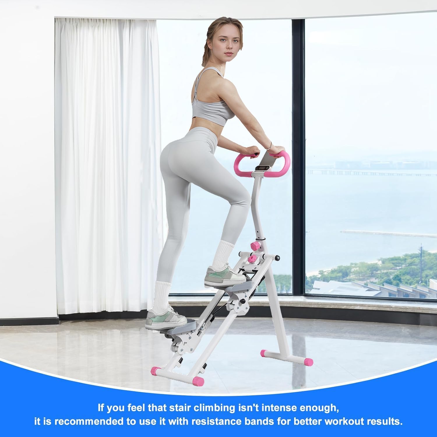Stair Stepper for Home,Vertical Climber Workout Machine,Stair Stepper with Handlebar for Full-Body Exercise Stair Stepper with Stable Frame Adjustable Handlebar - Image 8