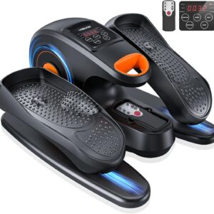 YOSUDA Under Desk Elliptical Electric,Ellipse Leg Exerciser for Seniors,Fully Assembled Seated Pedal Exerciser with Remote Control with Free Footstraps & 10 Adjustable Speeds