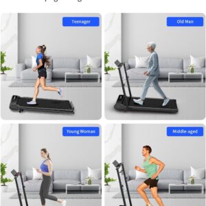 Walking Pad Treadmill Under Desk,Walking Pad for Office Home,Portable Mini Treadmill,2 in 1 Walking Jogging with Remote Control, LED Display