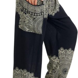 Joob Joob Boho Pants for Women – Hippie Harem Pants Women – Womens Yoga Pants – Comfy Bohemian Flowy Hippie Clothes