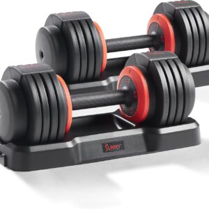 Sunny Health & Fitness Elite Adjustable Dumbbell