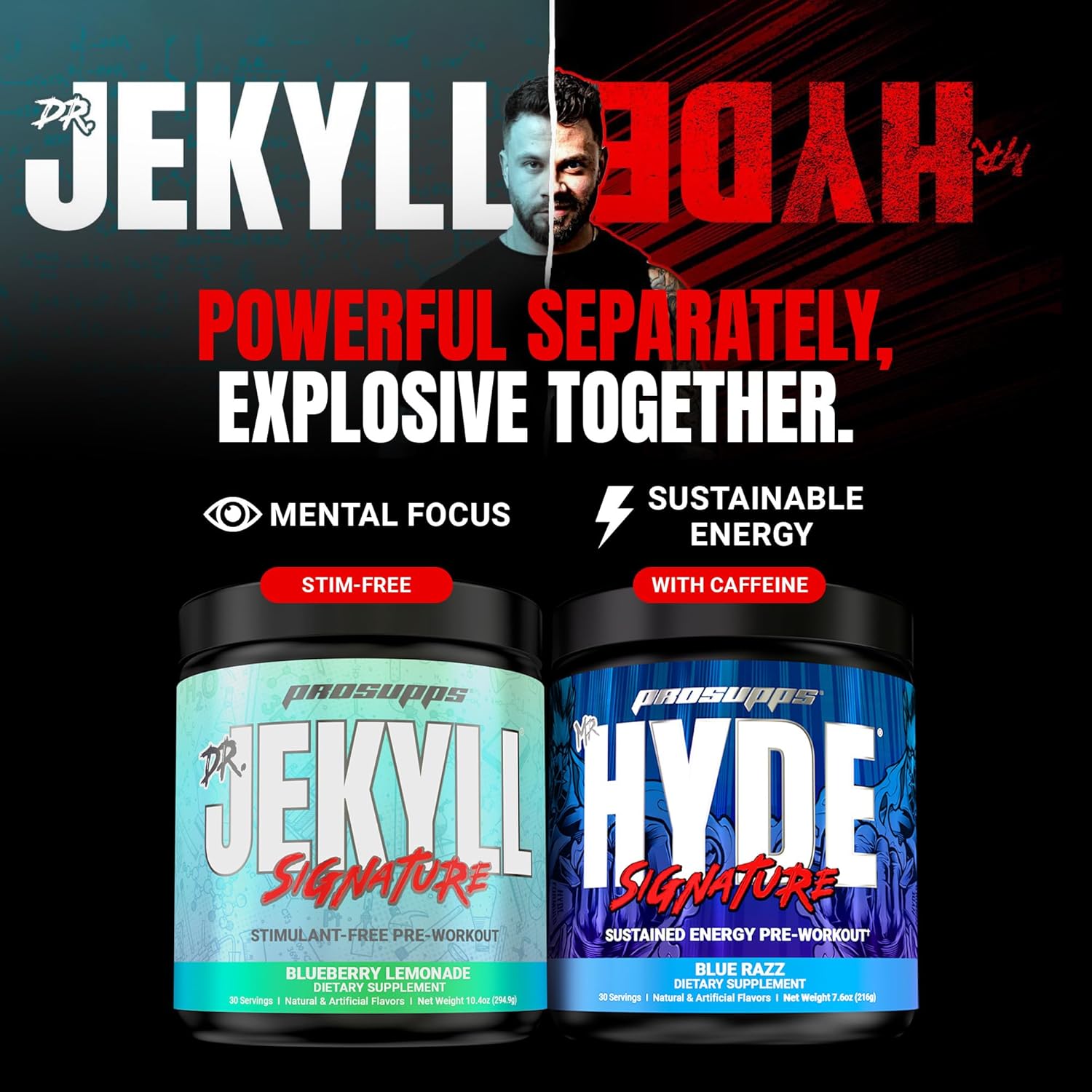 PROSUPPS Mr. Hyde Xtreme Pre Workout Powder with Creatine, Beta Alanine & Caffeine – Extreme Energy, Pumps, Focus & Performance - Fitness & Gym Supplements for Men & Women (Blue Razz, 30 Servings) - Image 6