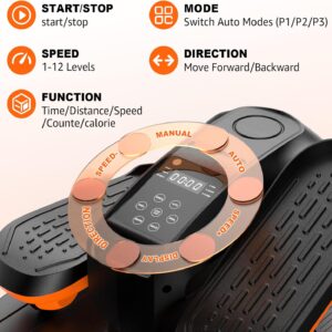 Under Desk Elliptical, Electric Leg Exerciser as Seen on TV for Seniors with 12 Adjustable Speed, Quiet Portable Electric Seated Pedal Exerciser Machine with Remote Control for Home Office