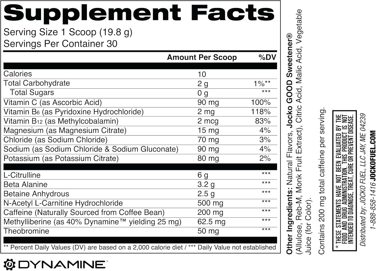 Jocko Fuel Pre Workout for Men & Women - High Stim Low Sugar Blend with Beta Alanine + L-Citrulline, Support Muscle Pump, Energy, & Recovery, 200mg of Caffeine Fruit Punch, 30 Servings 1.31lbs (594 G) - Image 3