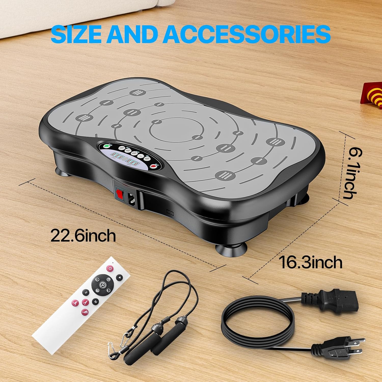Vibration Plate Exercise Machine for Lymphatic Drainage Weight Loss, Whole Body Workout Vibration Fitness Platform ,Home Training Equipment ,Sport Gym for Weight Loss Fat Burner for Women Men - Image 7