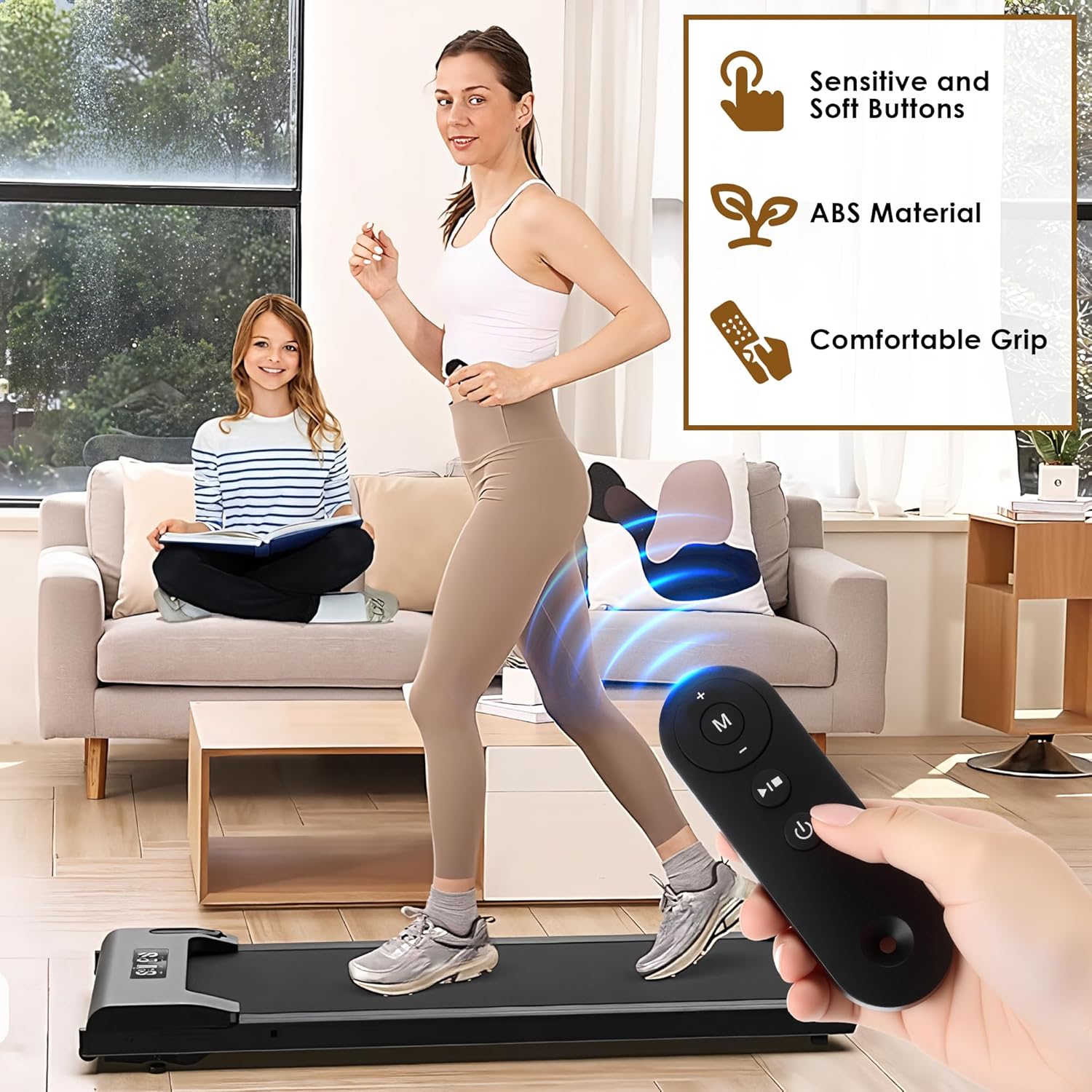 Saillong Walking Pad Remote Replacement Compatible with Model AD-4000 Plus, DK-38AB-2, UT-38AB IY, Treadmill Remote for Home Small Under Desk Treadmill - Image 6