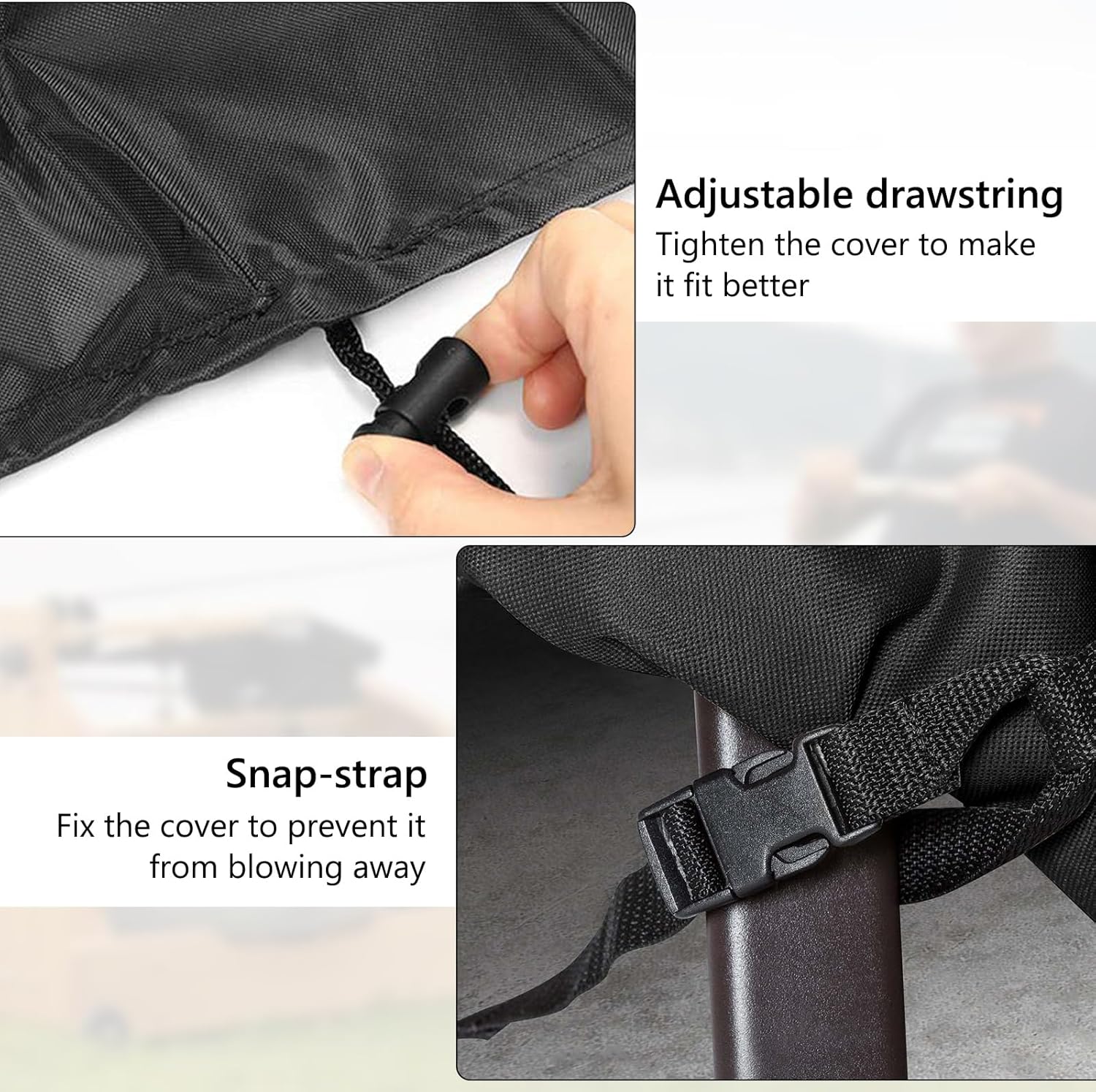 Rowing Machine Cover Concept 2 Rower Accessories Waterproof Dustproof Fitness Equipment Cover Fit for Concept 2 Rowing Machine 95" L x 24" W x 40" H Black - Image 5