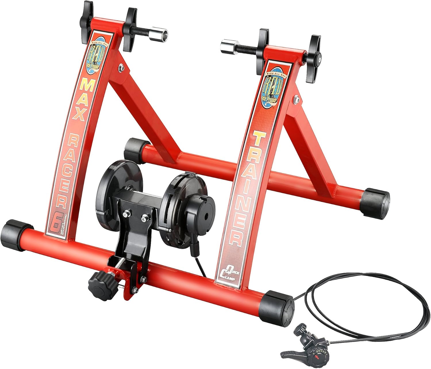 Max Racer 7 Levels of with Smooth Magnetic Resistance Bicycle Trainer Allows You to Work Out with Your Bike - Image 8