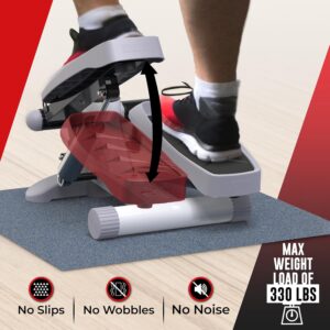 Nordic Lifting Mini Stepper Machine – Stair Climber w/Resistance Bands & LCD – Home Workout Stepper