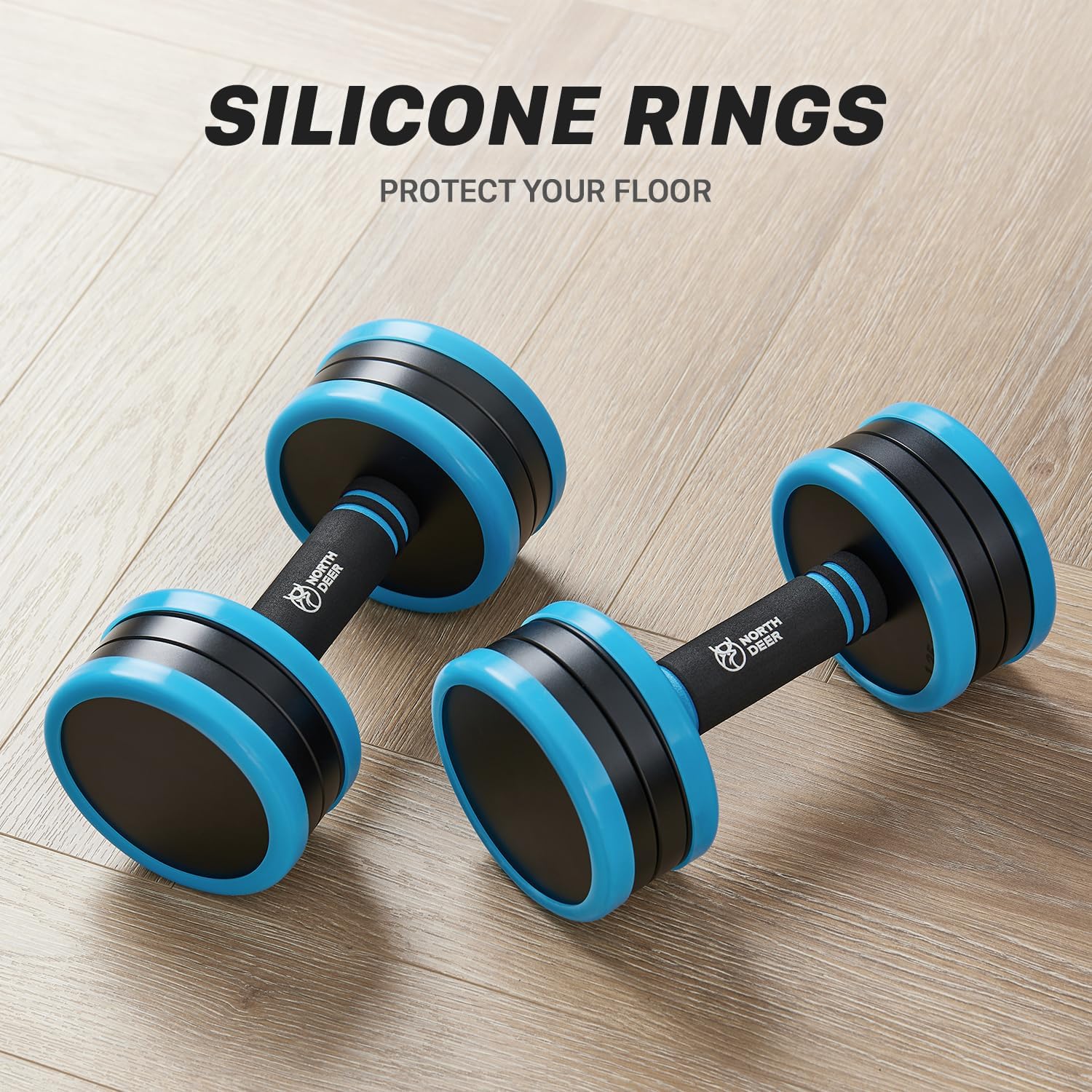 Northdeer V2.0 Upgraded Adjustable Steel Dumbbells 40LB / 60LB - 2 in 1 Dumbbell Barbell Set for Home Gym Workout - Compatible with V1.0 Dumbbells - Image 6