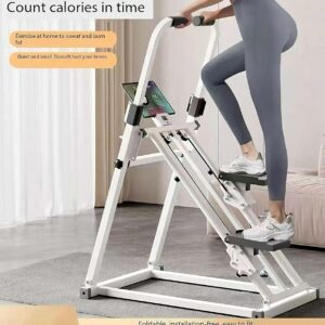Foldable Stair Stepper Machine with Adjustable Handlebar & Step Counter – Compact Stair Climber for Home Gym, Cardio Workout Equipment, Space-Saving Step Machine for at-Home