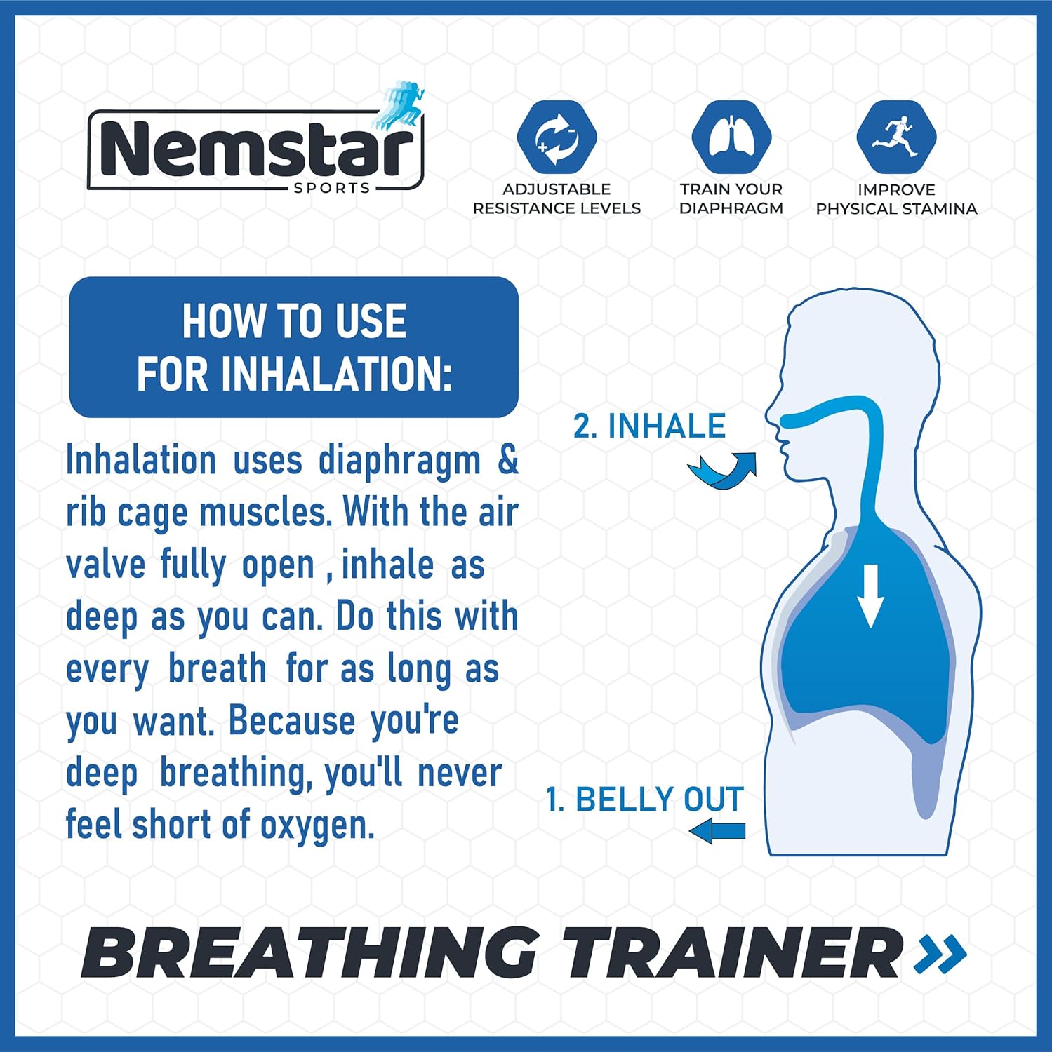 Compact Breathing Exercise Device for Lungs Made in USA Respiratory Lung Exerciser Device with Adjustable Valve - Diaphragm & Core Trainer Device for Athletes o2 Portable Breathing Trainer - Image 9