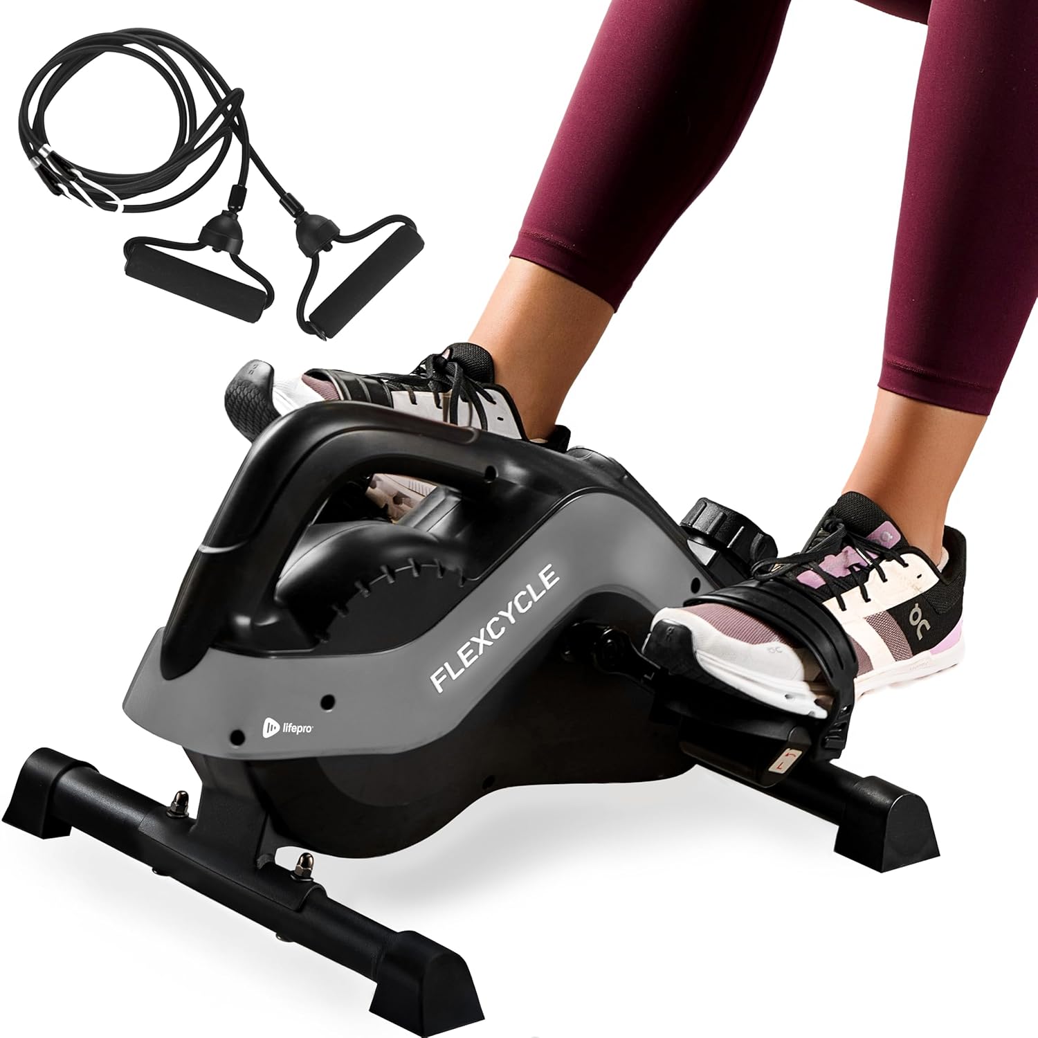 Lifepro Under Desk Elliptical Machine & Mini Bike – Quiet Desk Bike Pedal Exerciser for Seniors – Compact Under-Desk Bike & Foot Cycle Peddler – Portable Exercise Equipment for Home Office