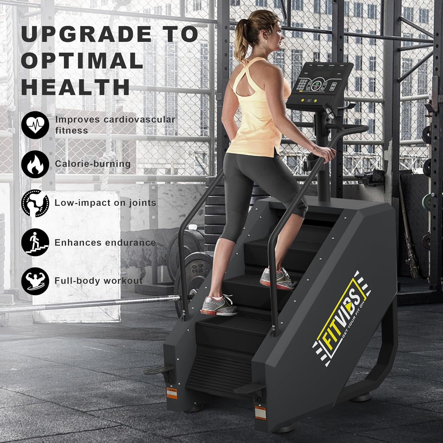 Stair Stepper Machine, Continuous Climbing Stair Machine, Commercial Grade Stair Stepping Machine for Cardio and Lower Body Workouts - Image 3