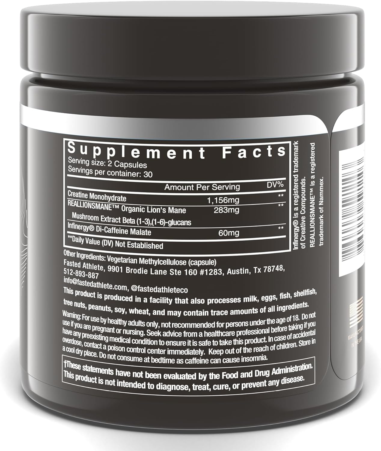Lift | Nootropic | Lions Mane, Creatine, Caffeine | Mushroom Supplement | Supports Focus, Memory, Energy, Brain Fog | 60 Capsules - Image 2