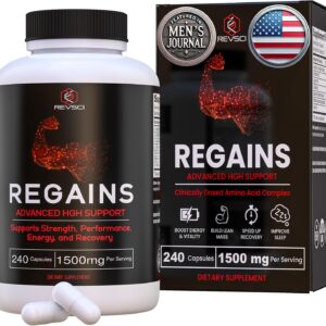 HGH Supplements for Men & Women – Regains Natural Anabolic Muscle Growth Building & Human Growth Hormone for Men, Muscle Builder for Men, Muscle Recovery Post Workout Supplement, 240 Protein Pills