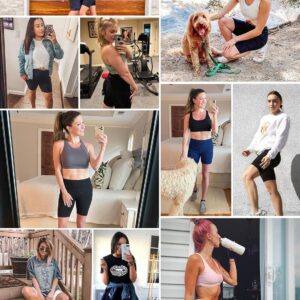 baleaf Women’s 8″/ 5″/ 3″ Biker Shorts High Waist Yoga Workout Gym Running Volleyball Spandex Shorts with Pockets