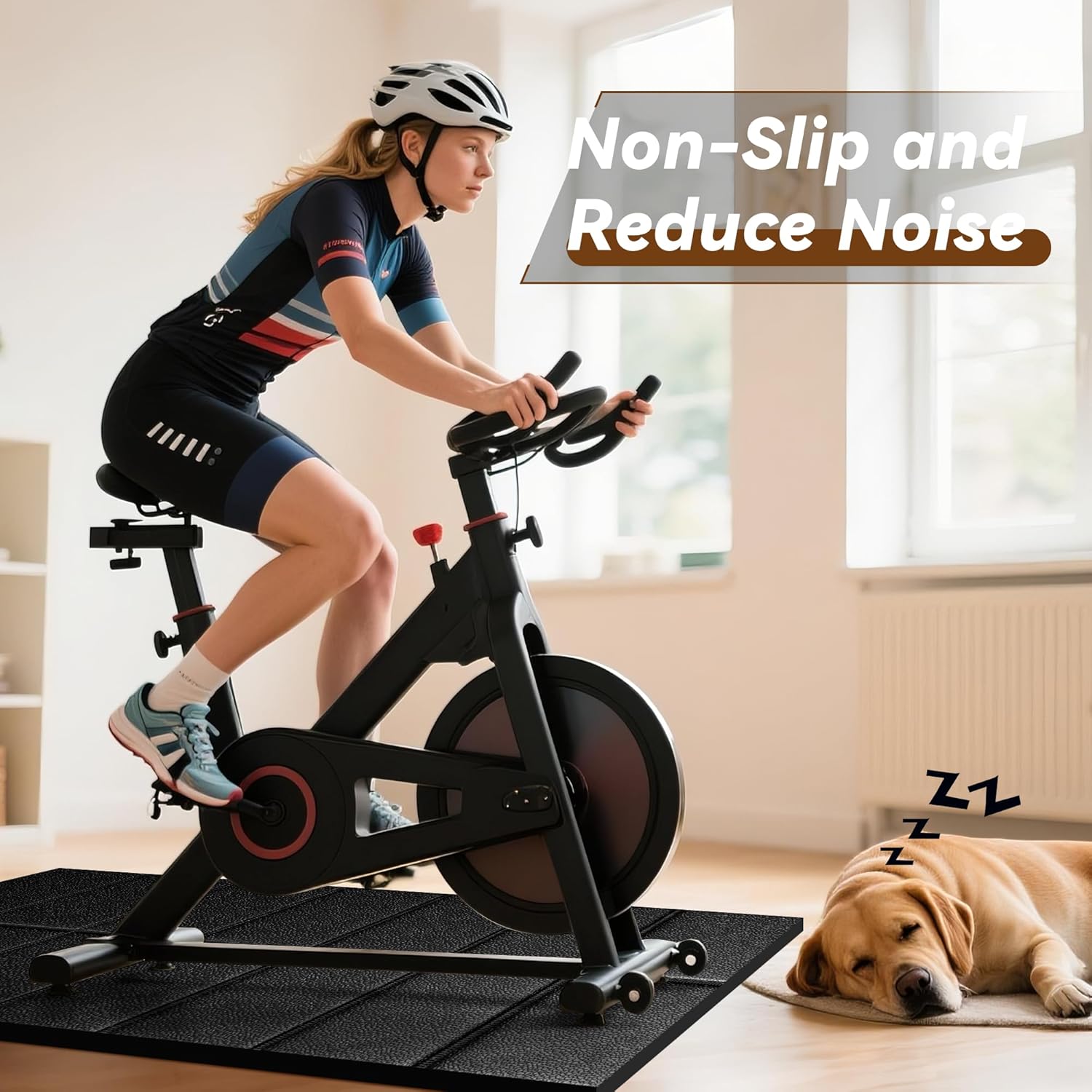 Walking Pad Mat for Carpet, Treadmill Mat for Hardwood Floors, Bike Mat Compatible with Peloton β Non-Slip Exercise Mat, Shock Absorbing & Floor Protection for Home Gym Use - Image 5