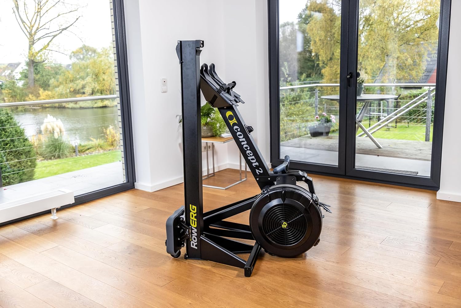 Concept2 RowErg Indoor Rowing Machine - PM5 Monitor, Device Holder, Adjustable Air Resistance, Easy Storage - Image 4