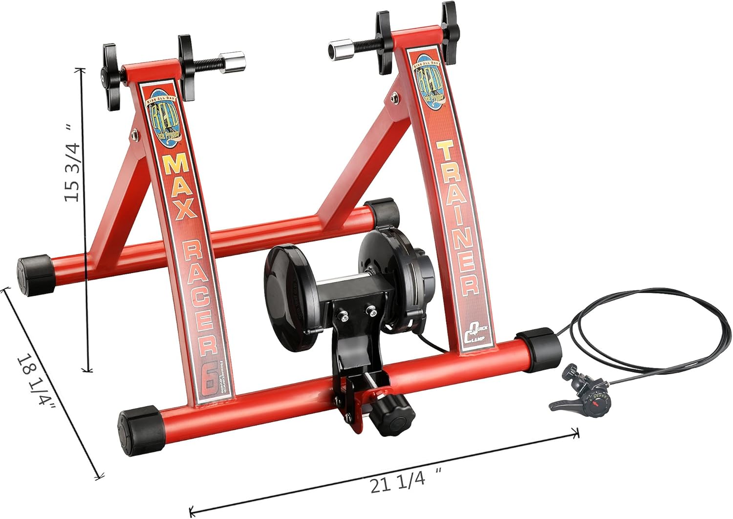 Max Racer 7 Levels of with Smooth Magnetic Resistance Bicycle Trainer Allows You to Work Out with Your Bike - Image 7
