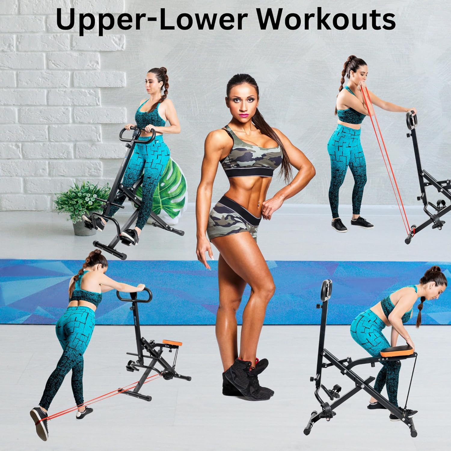 DARCON Squat Machine Exercise Equipment - Ab Rowing Machine for Home Workouts - Power Rider Row for Glutes, Legs and Full Body Workouts for Women and Men - Image 5