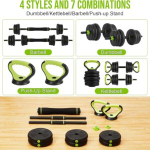 Adjustable Dumbbell Set, Adjustable Weights 30/44 /66/88 LBS Free Weight Set for Home Gym