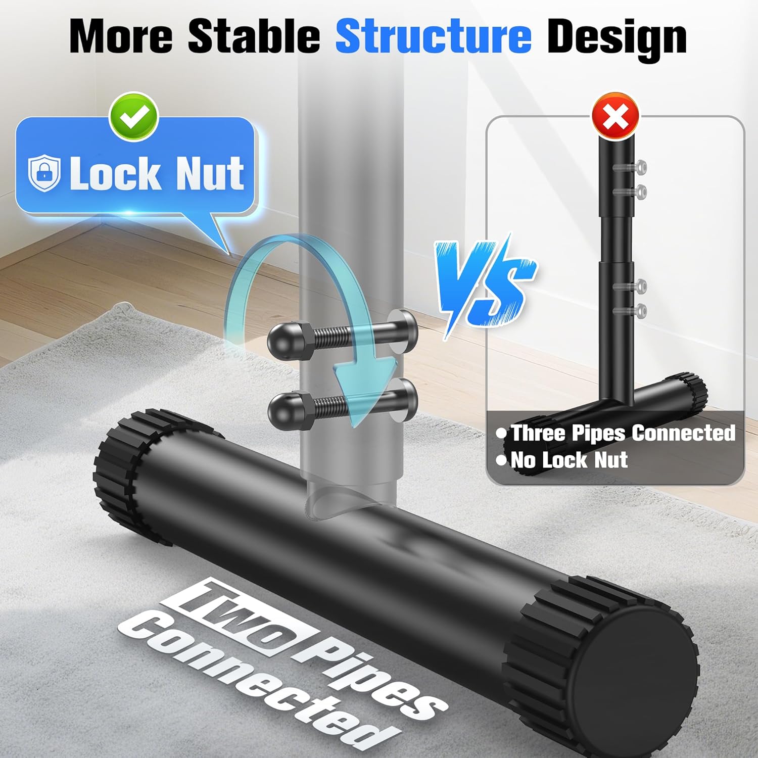 Sportsroyals Adjustable Dip Bar Station, Heavy Duty Parallette & Parallel Bars, 400LBS Stable Dip Stands for Home Gym, Calisthenics & Upper Body Workout Equipment - Image 3