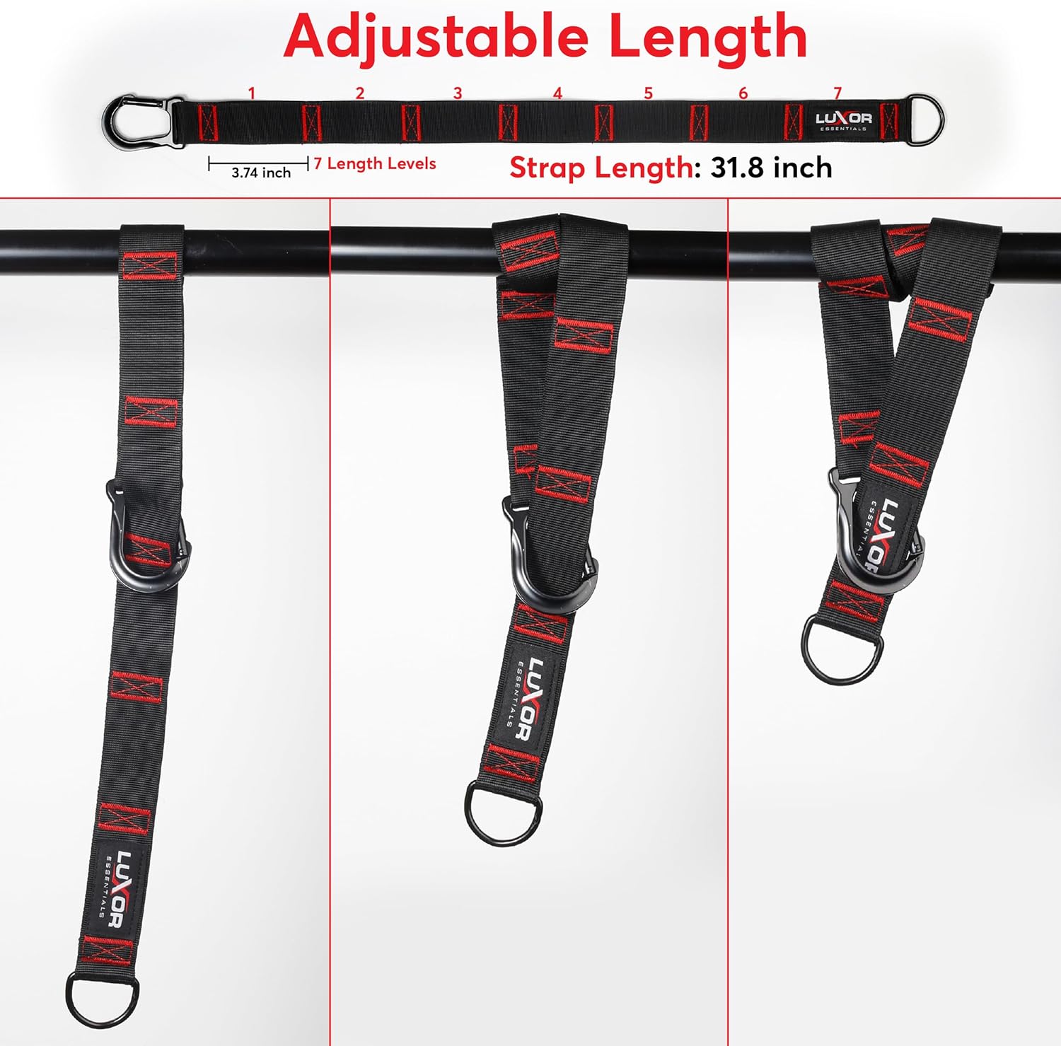 Pull Up Assistance Bands 260lbs - 4 Heavy Duty Assisted Pull Up Bands - Adjustable Strength Resistance Band Pull Up Assist, Training Equipment with Foot Rest, Bar Band for Home & Gym - Image 6
